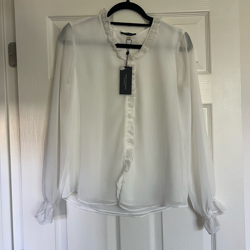NWT Tommy Hilfiger white blouse